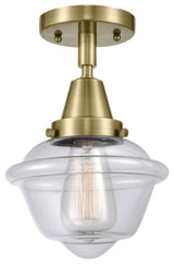 Innovations Lighting 447-1C-AB-G532 Small Oxford 1 Light 7.5" Flush Mount