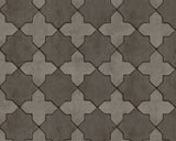 Mosaic Textured Wallpaper Featuring Star Shaped Tile, 374213
