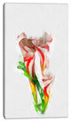Beautiful Bell Flower Watercolor, Floral Canvas Art Print, 16"x32"