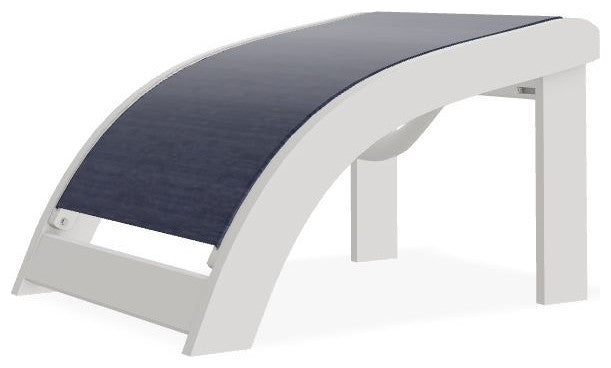 Adirondack Sling Outdoor Ottoman, Collect Indigo/Snow