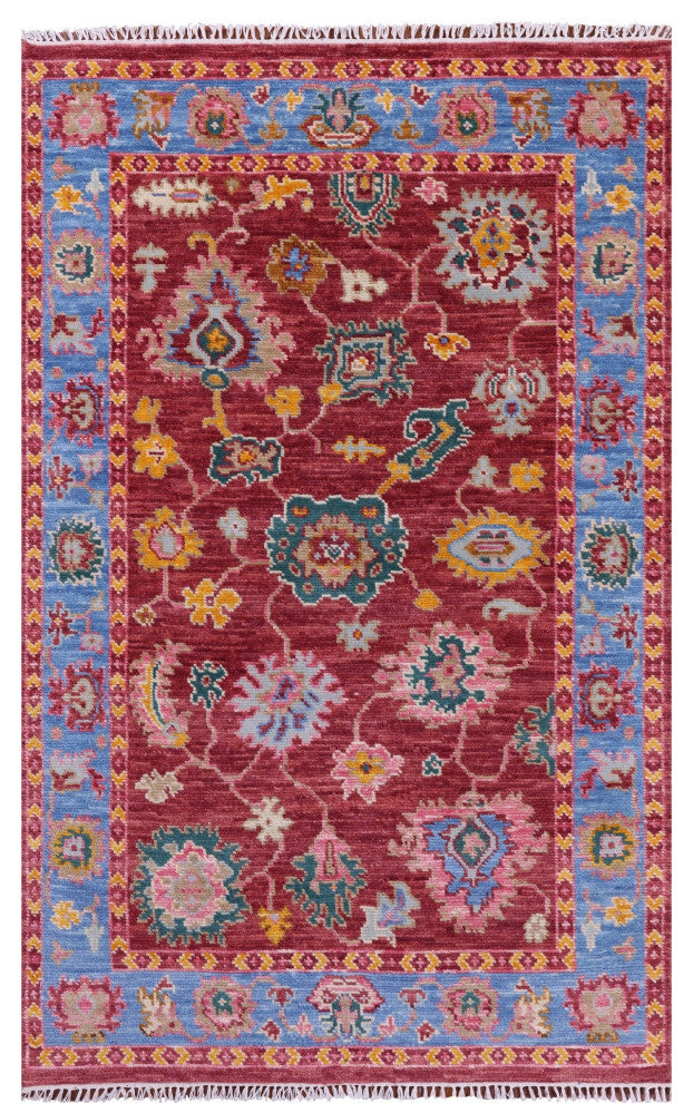 3' 11" X 6' 5" Turkish Oushak Handmade Rug - Q15885