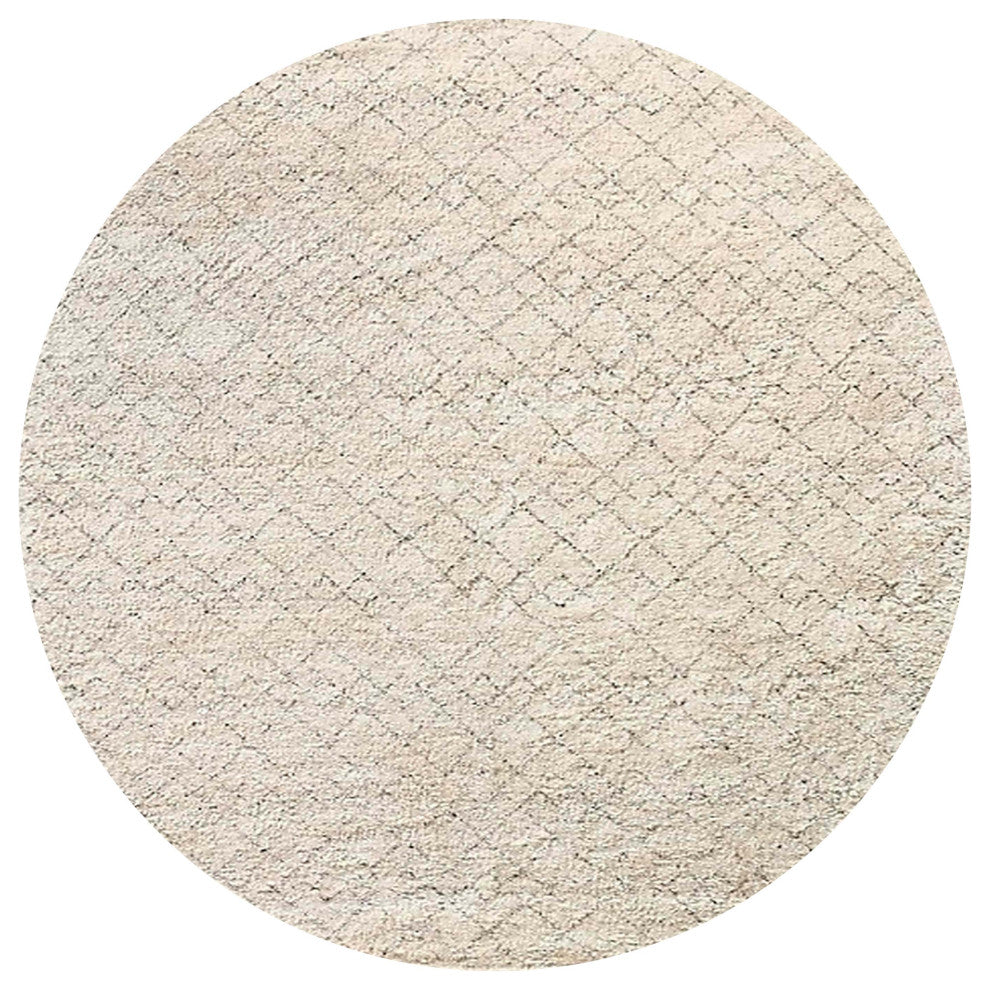 Ahgly Company Indoor Round Mid-Century Modern Area Rugs, 4' Round