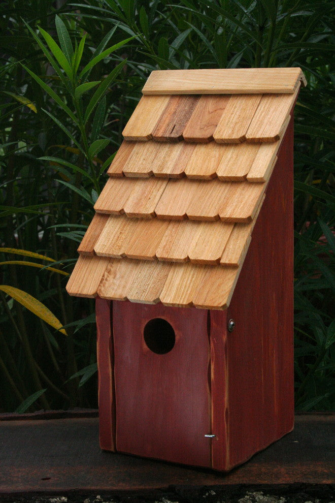 Bluebird BunkHouse Bird House, Redwood