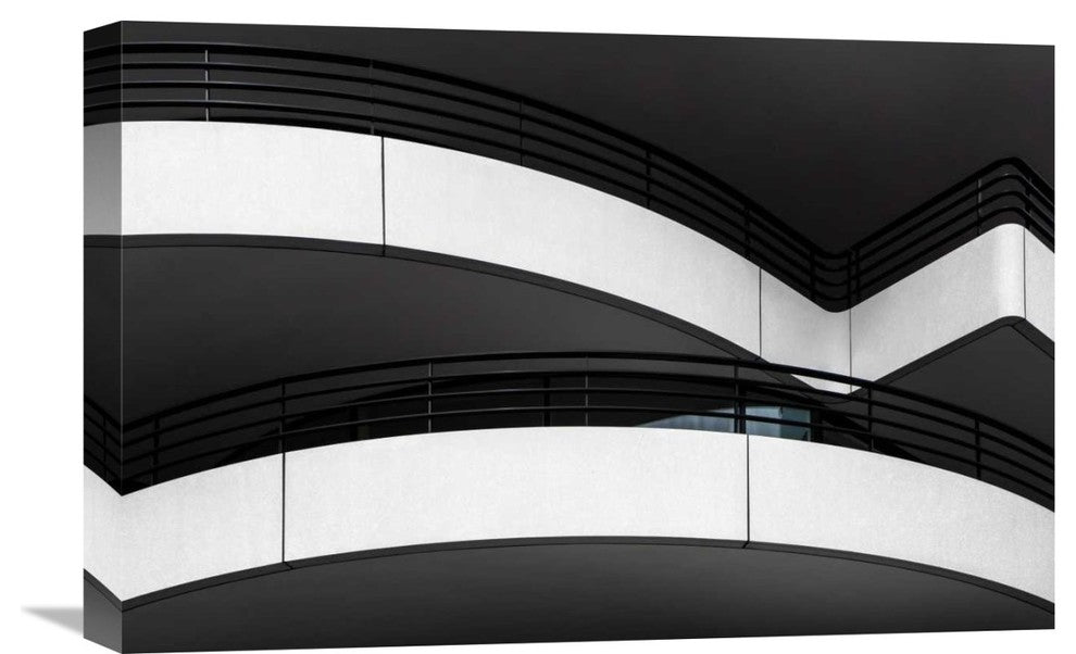 "Balcony Lines" Stretched Canvas Giclee by Gilbert Claes, 22x15"