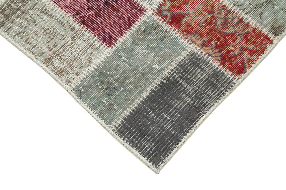 Rug N Carpet - Handmade Anatolian 2' 11" x 9' 9" Wool Patchwork Runner Area Rug