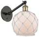 Innovations 317-1W-BAB-G121-8RW-LED 1-Light Sconce, Black Antique Brass