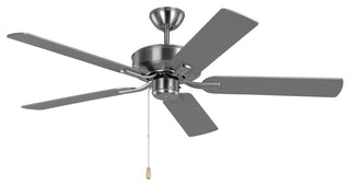 Generation Lighting Linden 52" Ceiling Fan Brushed Steel