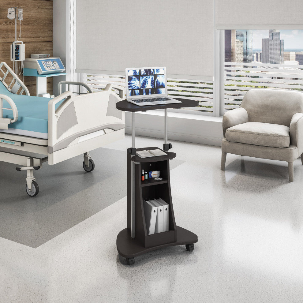 Techni Mobili Rolling Laptop Cart With Storage