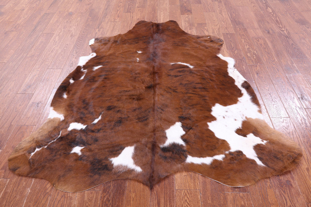 Organic Natural Hair-On Cowhide Area Rug 5' 10" X 5' 7" C2042