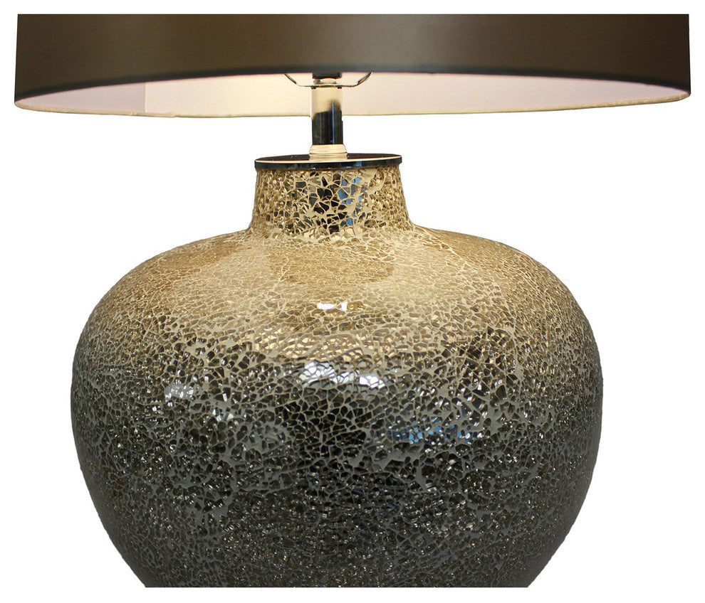 Dulce Handcrafted Glass Mosaic Table Lamp