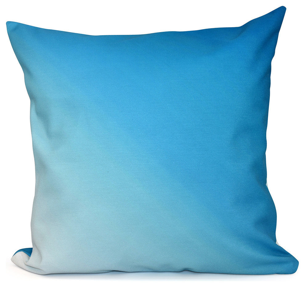 Ombre Decorative Pillow, Peacock, 16"x16"