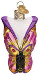 Old World Christmas Bright Butterfly Blown Glass Holiday Ornament For Tree