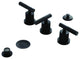 Kingston Brass KB632.KNL Convergent 1.5 GPM Widespread Bidet - Matte Black