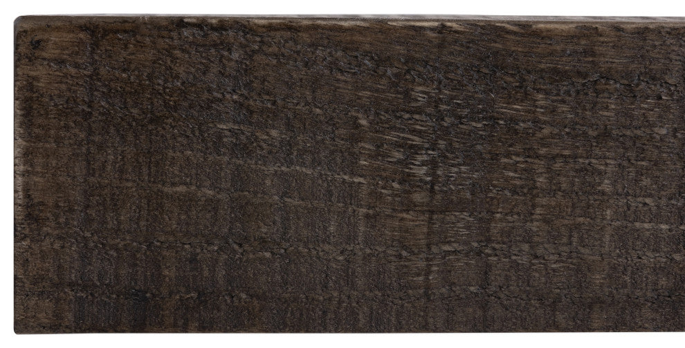 Solid Timber Floating Mantel Shelf, Dark Chocolate, 24"