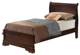 Louis Philippe Cappuccino Twin Panel Bed