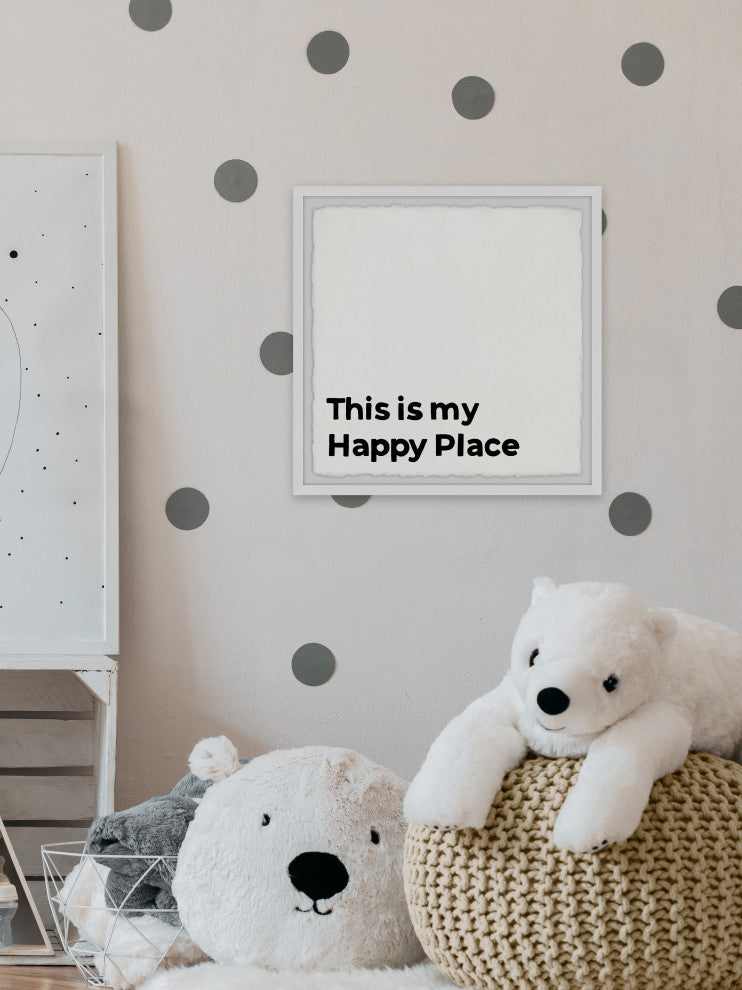 "This Is My Happy Place II" Framed Painting Print, 18x18