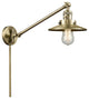 Briarcliff 1-Light LED Swing Arm Light, Antique Brass