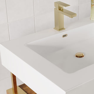 Henley Bathroom Vanity, Brown, 24", Single Sink, Freestanding