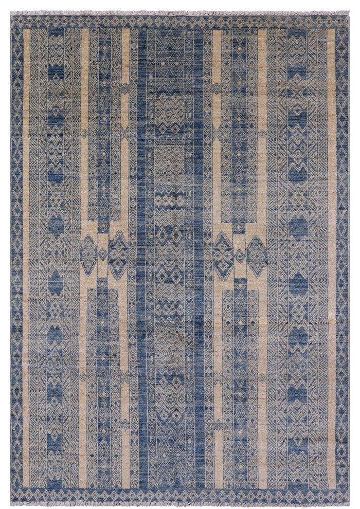 5' 10" X 8' 7" Southwest Navajo Hand Knotted Wool Rug Q6658