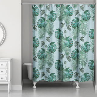 Palm Pattern 1 71x74 Shower Curtain