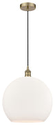 Innovations 616-1P-AB-G121-14-LED 1-Light Pendant, Antique Brass