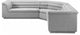 Cascade Upholstered Modular Sofa, Gray, Boucle Fabric, Corner Sectional