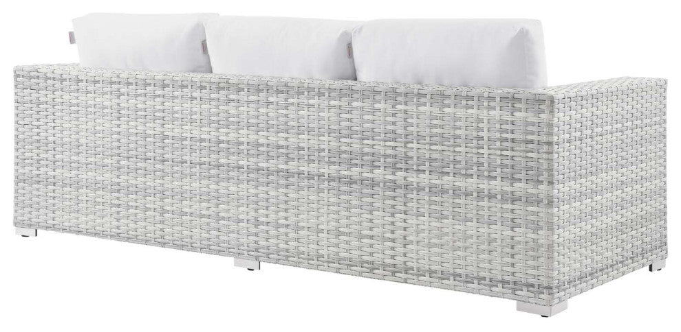 Convene 6-Piece Outdoor Patio Set - Light Gray White