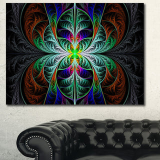 Fabulous Blue Fractal Texture, Abstract Canvas Art Print, 40x30