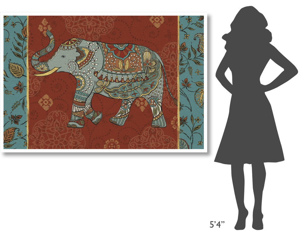"Elephant Caravan IIM" Digital Paper Print by Daphne Brissonnet, 62"x42"