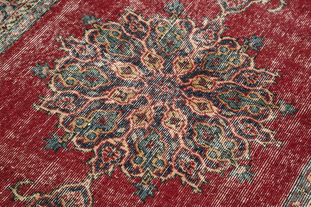 Rug N Carpet - Hand-knotted Turkish 3' 8" x 6' 8" Vintage Small Area Rug