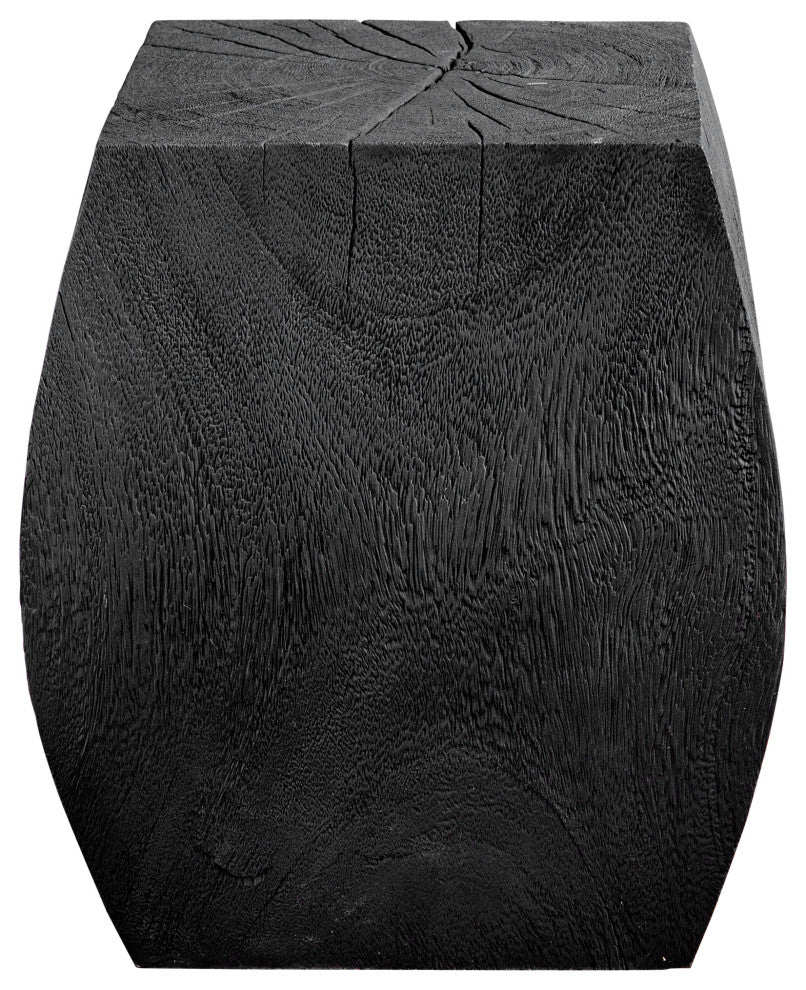 Uttermost Grove Black Wooden Accent stool