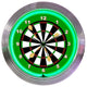 Darts Neon Clock