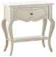 Benzara BM154529 Beautiful Wood Nightstand, Pearl White
