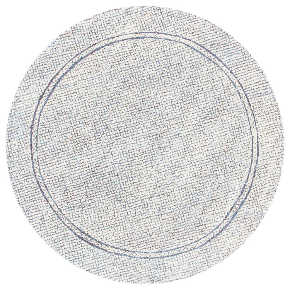 Safavieh Couture Abstract Collection, ABT341 Rug, Ivory/Navy, 6' Round