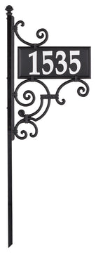 Nite Bright Ironwork Reflective Address Post Sign
