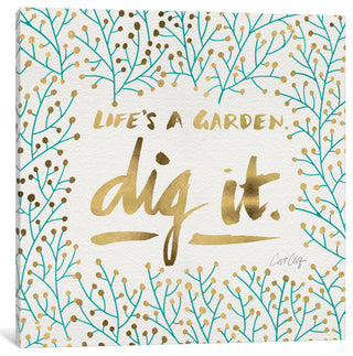 "Dig It" Print by Cat Coquillette, 37"x37"x1.5"