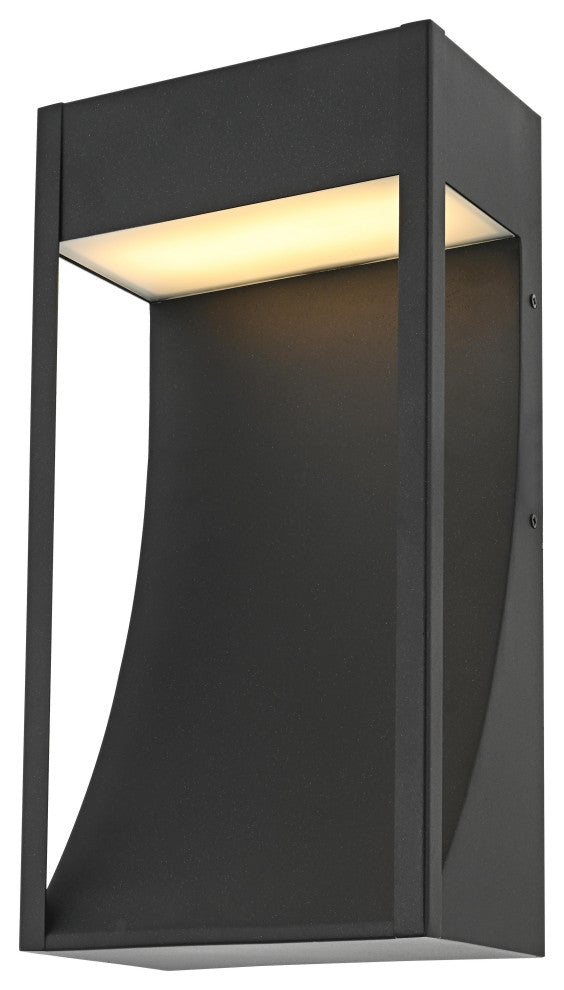 Home Living 7.5" Outdoor Wall Sconce, Black
