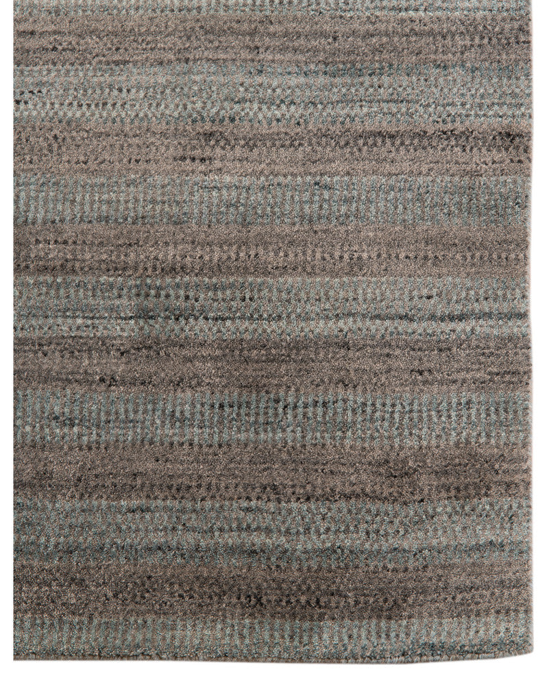 Rufina Handmade Wool Blend Area Rug, Dark Gray, 5'x8'