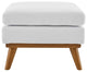 Accent Chair Ottoman, Fabric, White, Modern, Living Lounge Hotel Hospitality
