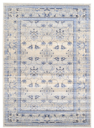 Unique Loom Ivory La Jolla Botanica 7'x10' Area Rug