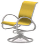 Aruba II Sling Swivel Rocker, Textured White, Yellow