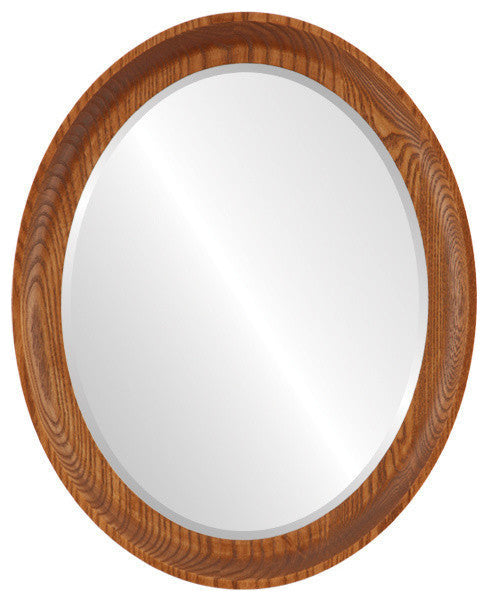 Vancouver Framed Oval Mirror in Carmel, 15"x19"