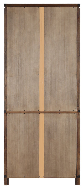 Baton Rouge 72" Bookcase, Brushed Walnut Finish