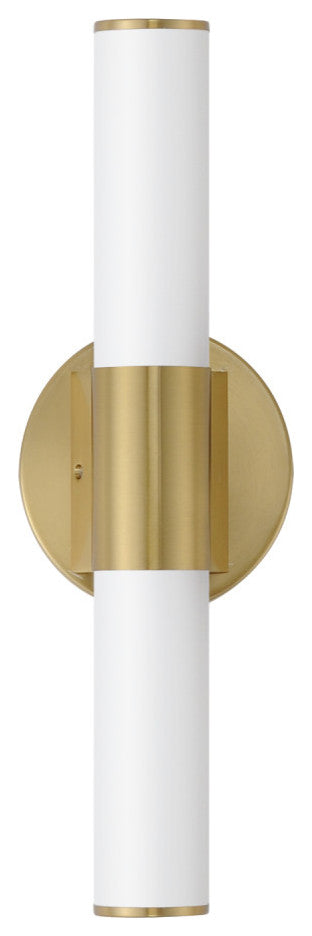 Maxim 52500 Tubo 18" LED Bath Bar - Compliant - Natural Aged Brass