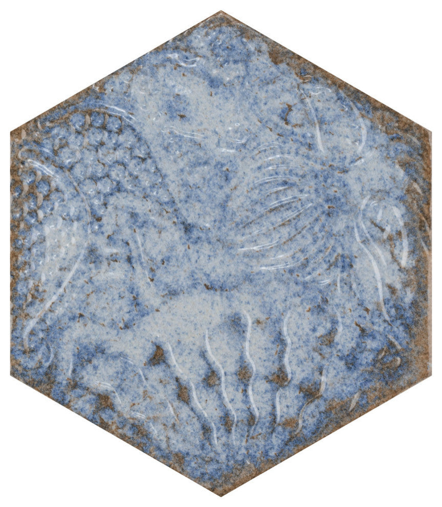 Gaudi React Hex Porcelain Floor and Wall Tile Sample
