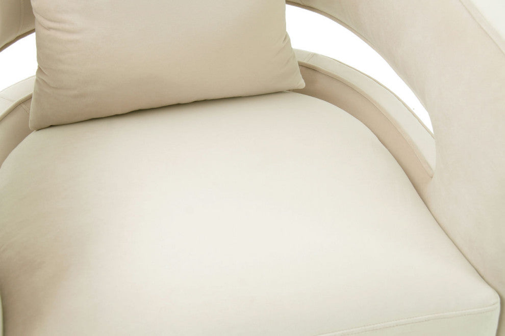 TOV Furniture Kennedy Cream Swivel Chair
