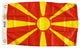 Macedonia, 12"x18" Nylon Flag
