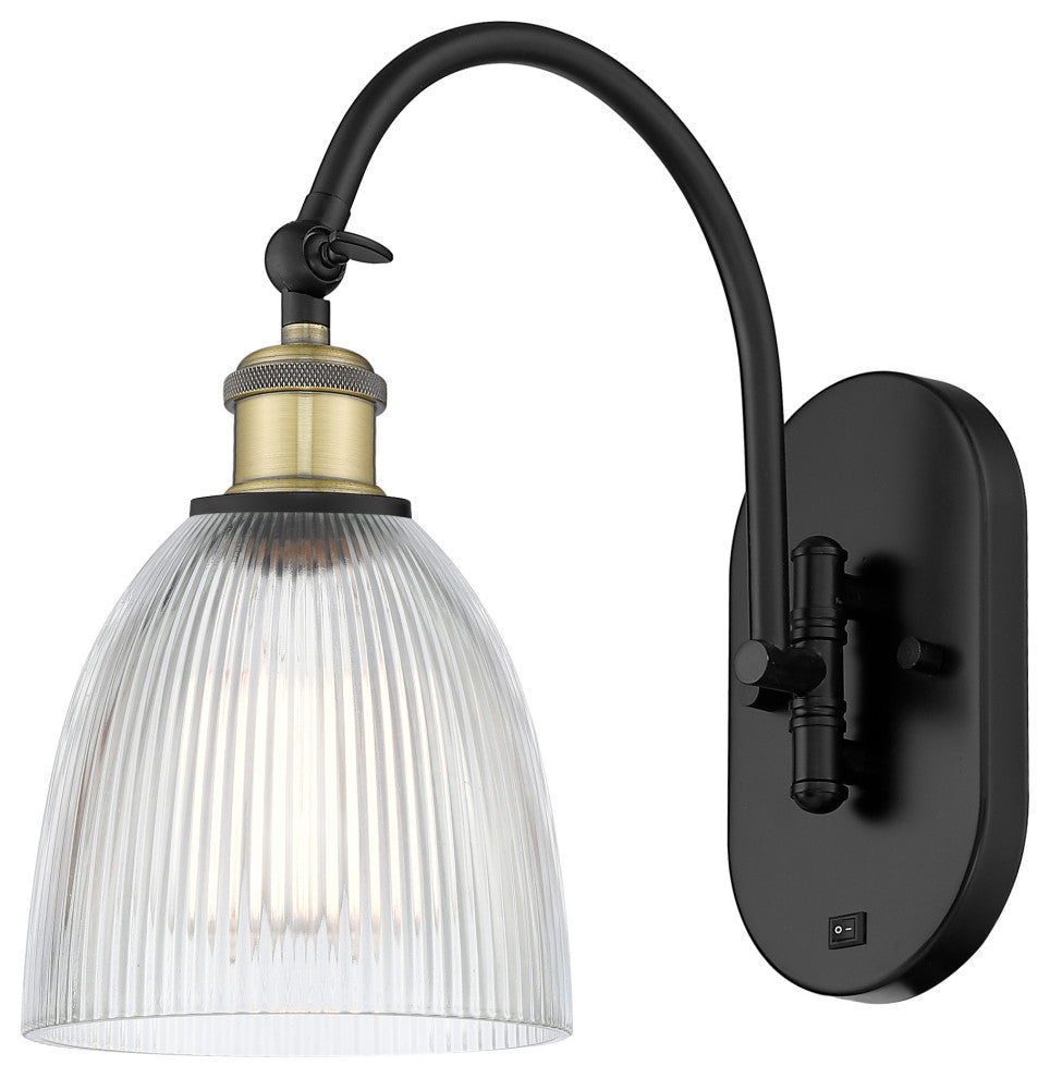 Innovations 518-1W-BAB-G382 1-Light Sconce, Black Antique Brass