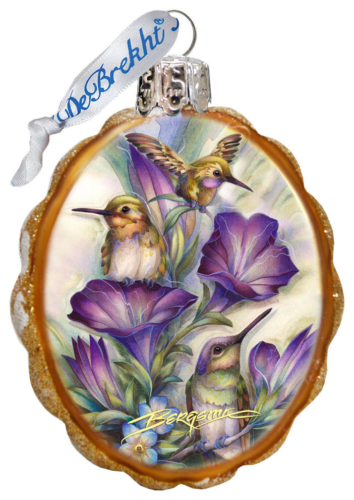 Everlasting Friendship Hummingbird Mercury Glass Ornament