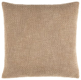Surya Washed Texture Beige Pillow Shell With Polyester Insert 18"H X 18"W